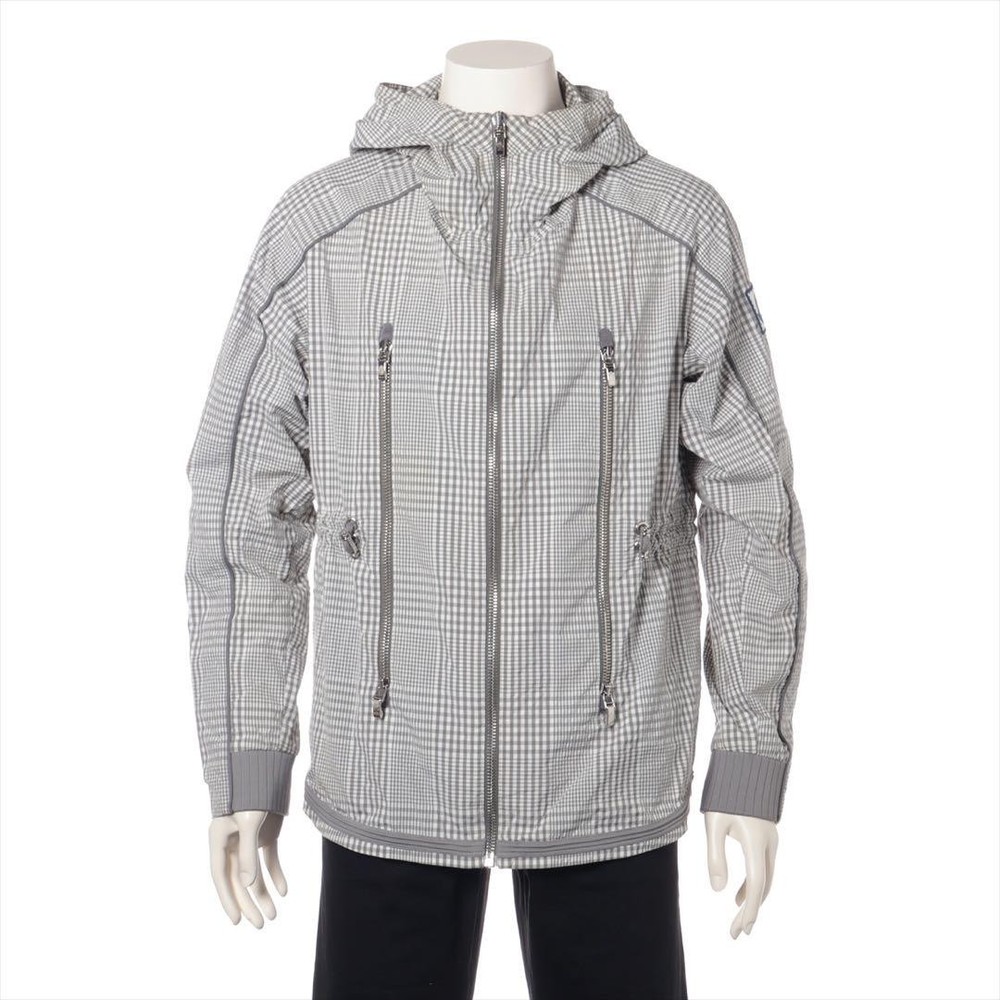 Moncler Gum Blue 15 Gray Puffer Jacket Giubbino