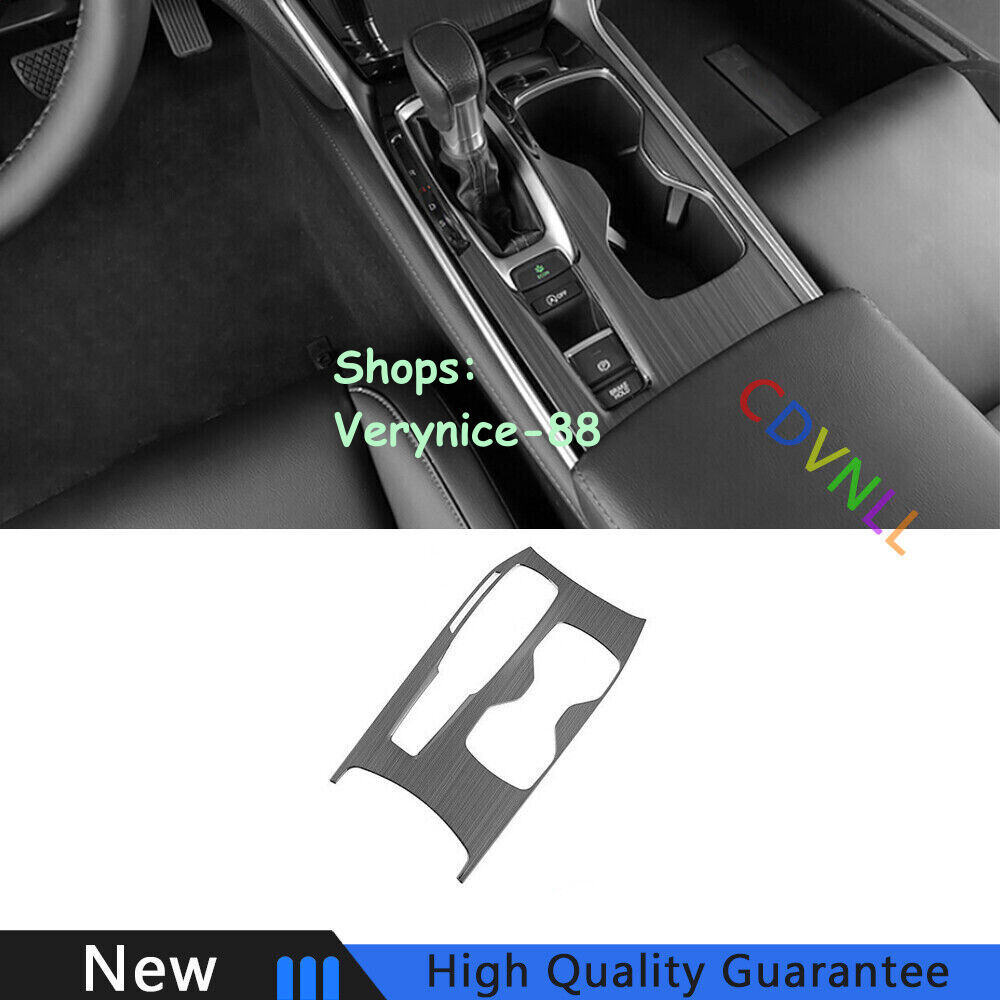 For Honda Accord 10th 18-2022 Black Titanium Gear Shift & Cup Holder Panel Trim