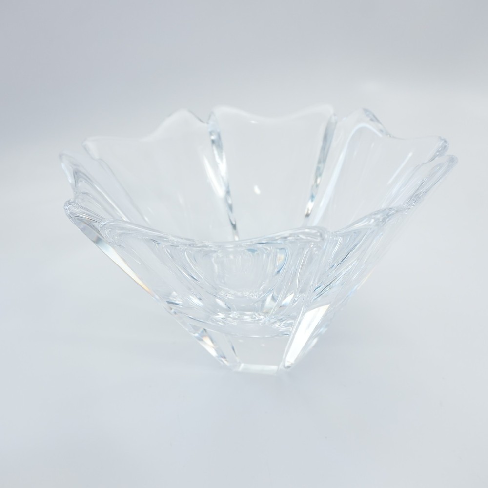 Vintage Orrefors  LH 4642 Crystal Clear Glass Bowl Candy Dish