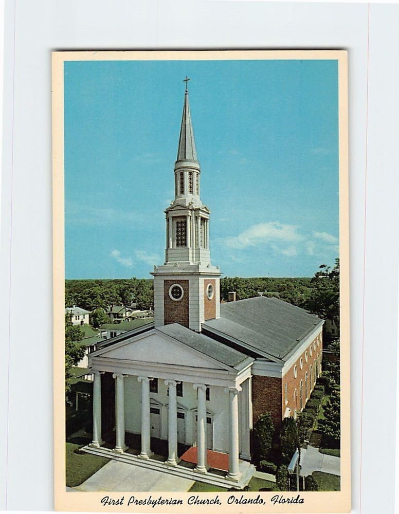Postcard First Presbyterian Church Orlando Florida