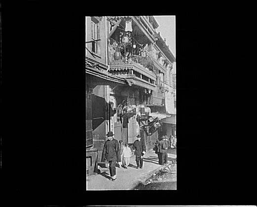 Photo:San Francisco Chinatown Painted Balconies Street Arnold Genthe 1900s