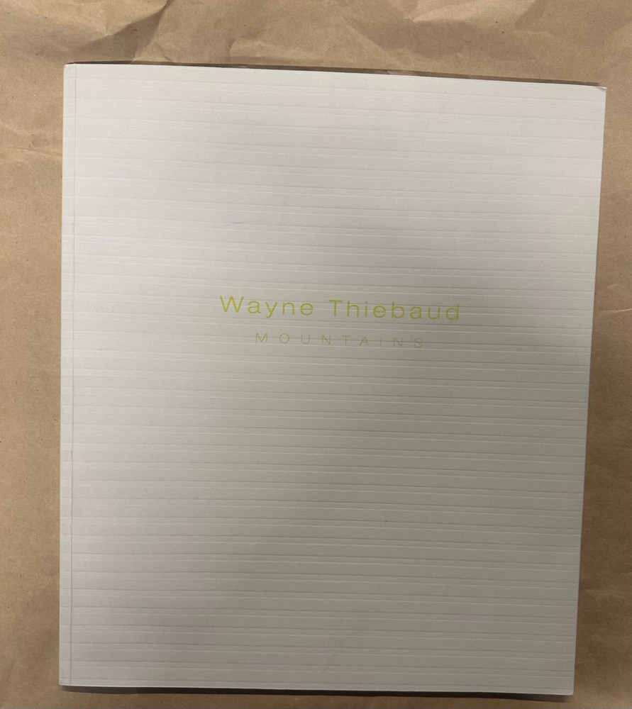 Wayne Thiebaud: Mountains 2010 Softcover GC Art Catalog Exhibition Book