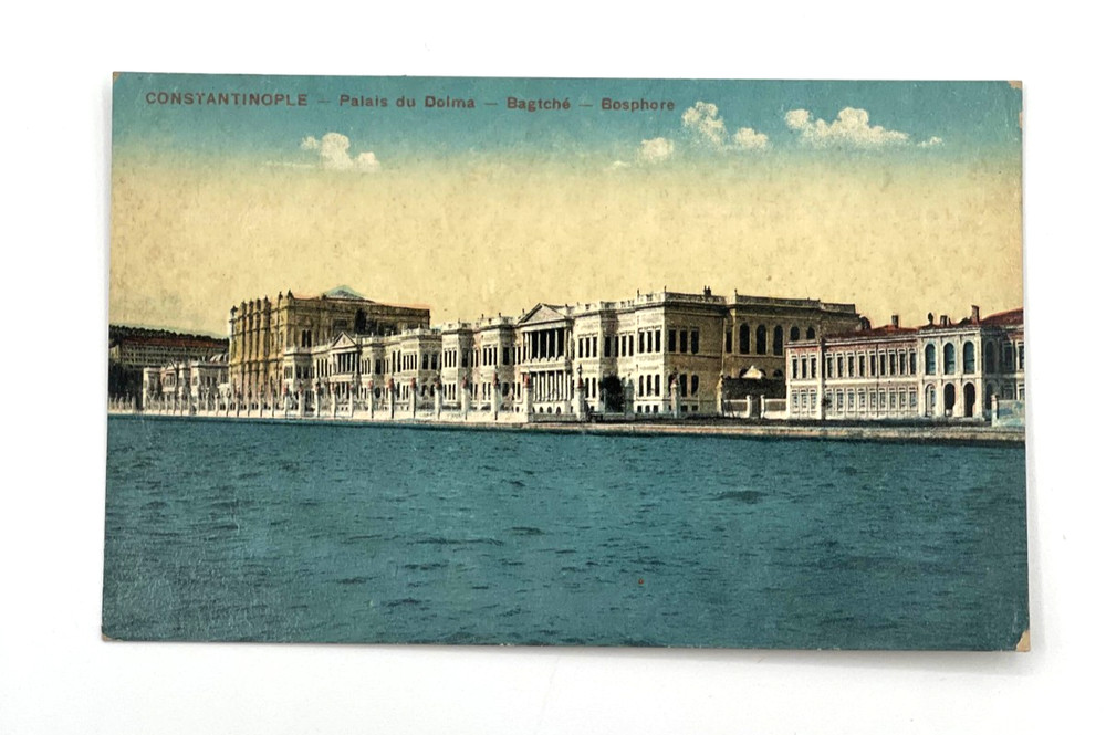 Constantinople Dolmabahce Palace Ottoman Empire Bosphorus Turkey Postcard
