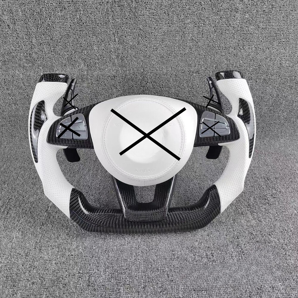 Carbon Fiber Steering Wheel For Mercedes Benz Amg W204 W205 W211 W203 W212 W176