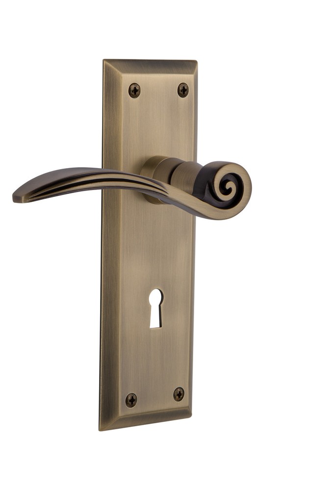 Nostalgic Warehouse NYKSWN_PRV_234_KH Swan Privacy Door Lever Set