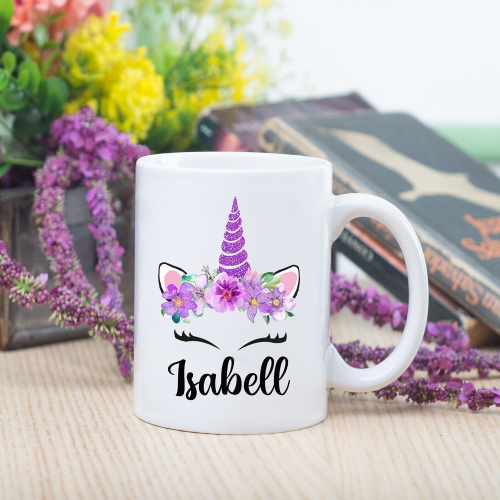 Personalized Unicorn Mug Unicorn Face Unicorn Mugs Magical Unicorn Custom Mug