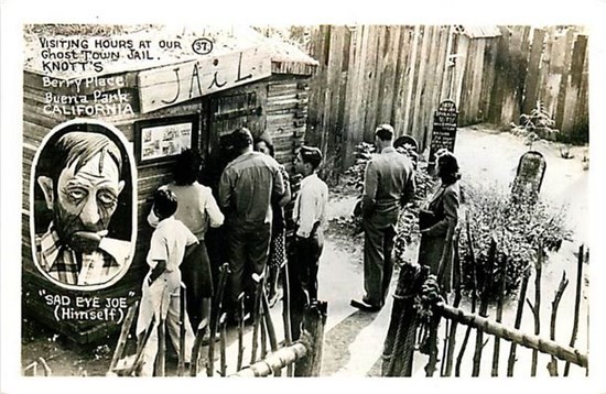 CA, Buena Park, California, Knott's Berry Place, Jail, Said Eye Joe,  RPPC, 37