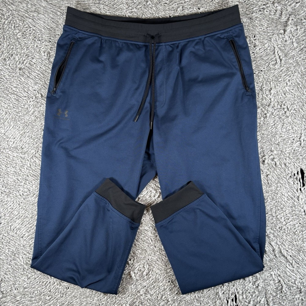 Under Armour Coldgear Sweatpants Men’s Size XXL Navy Blue Activewear Joggers Gym