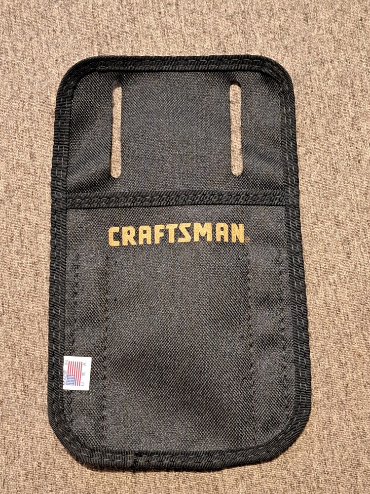 Craftsman Classic Belt Tool Bag, Single Pouch, Made In Usa 5.5
