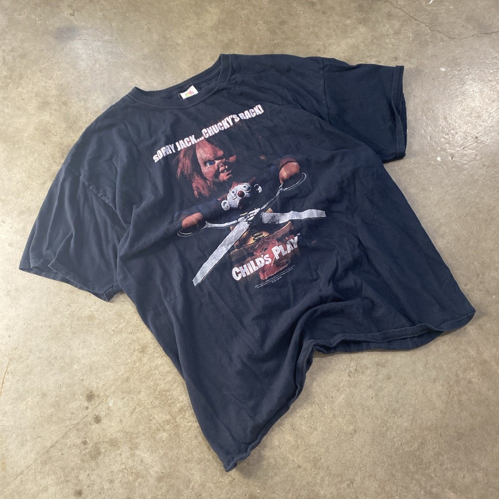 Vintage Chucky Childs Play 2 Horror Movie Shirt SZ XL