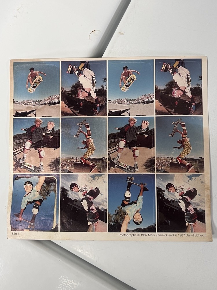 Vintage Skateboard Action Sticker 1987 Stickers Only