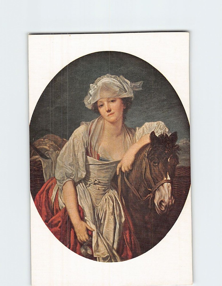 Postcard The Milkmaid By J. B. Greuze Musée du Louvre Paris France