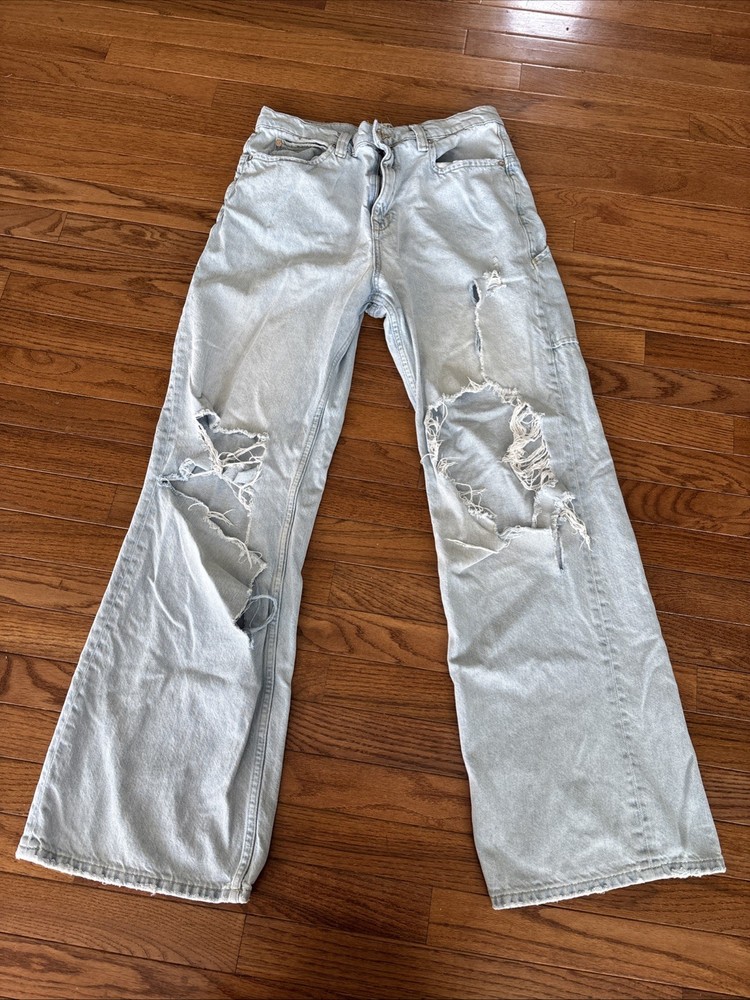 Free People Tinsley Baggy High Rise Jeans Women's (Size 30) Light - We the Free