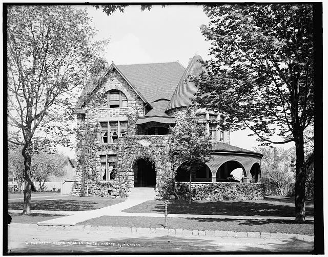 Delta Kappa Epsilon house,dormitories,fraternities,Ann Arbor,Michigan,MI,1890