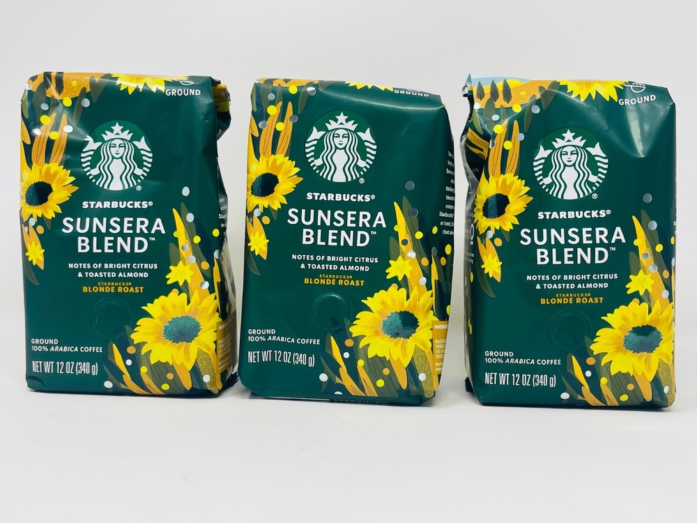 Starbucks Sunsera Blend Blonde Roast Ground 100% Arabica Coffee 12 oz 340g
