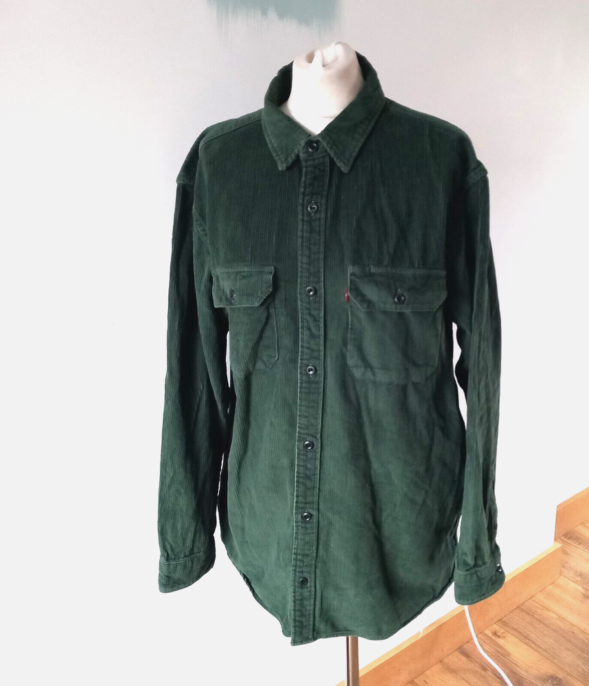 Levi’s corduroy overshirt Shacket shirt jacket Green L relaxed Fit