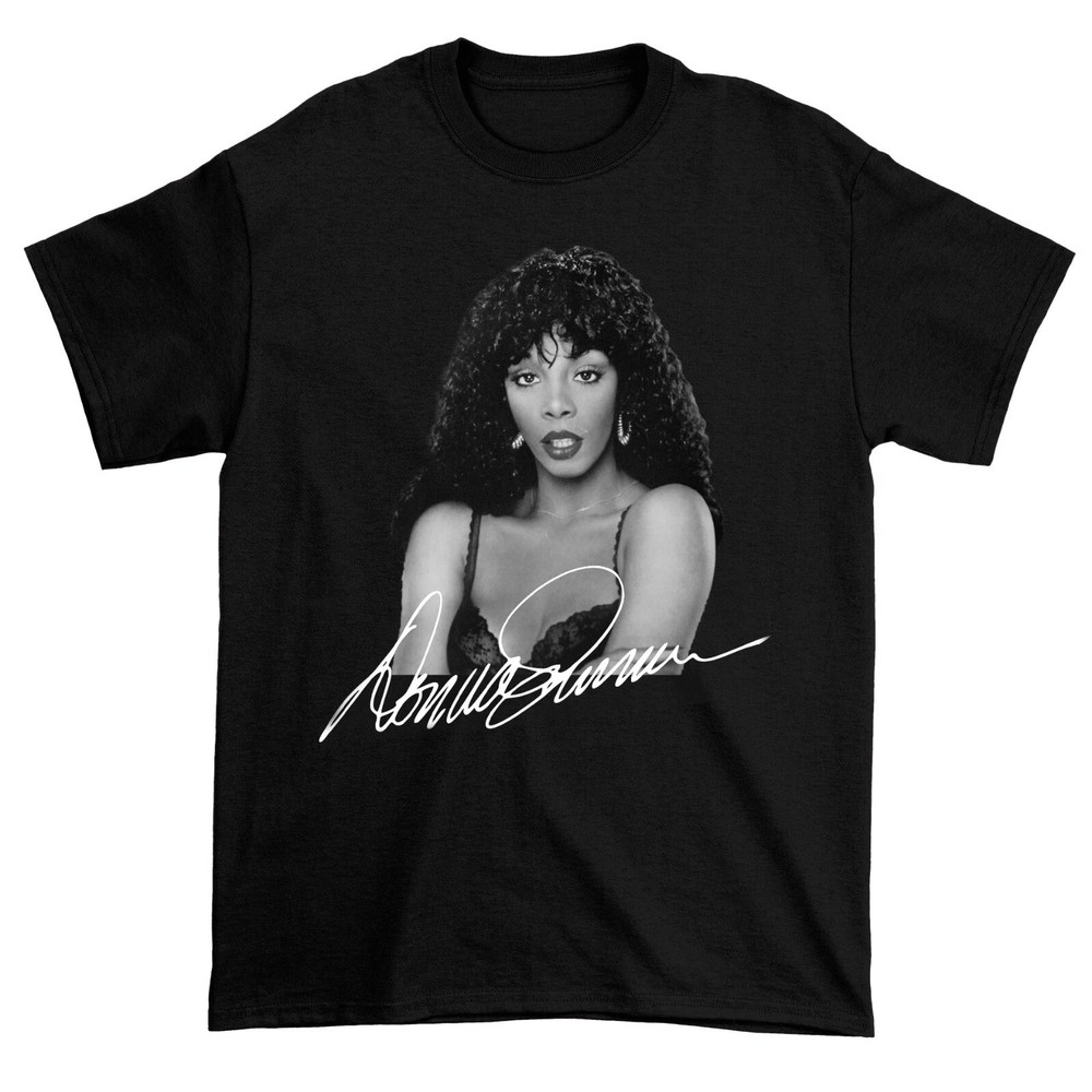 Donna Summer Signed T-shirt Black Cotton Tee All Sizes S to 5XL