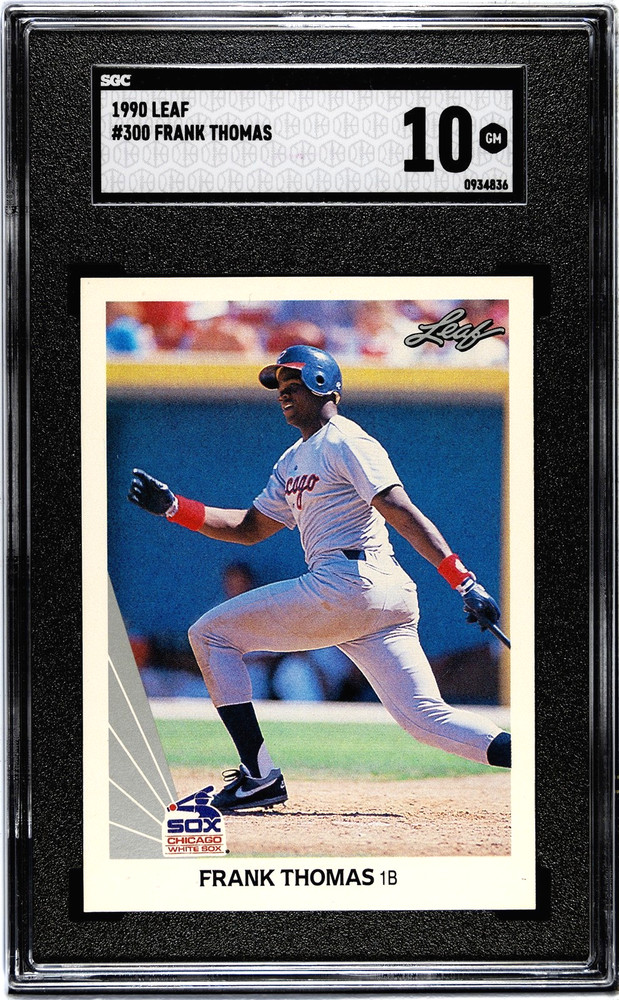 Frank Thomas 1990 Leaf #300 Rookie SGC 10 *GEM MINT* White Sox HOF *New Slab*