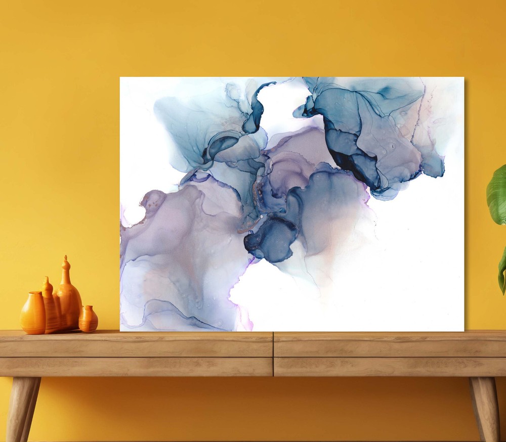 Abstract Alcohol Ink Background 5mm thick Plastic Poster Ready to Hang 60x45cm