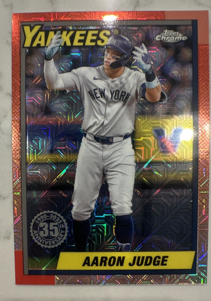 2025 Topps Series 1 - 1990 Topps Chrome Silver Pack Aaron Judge #T90C-82