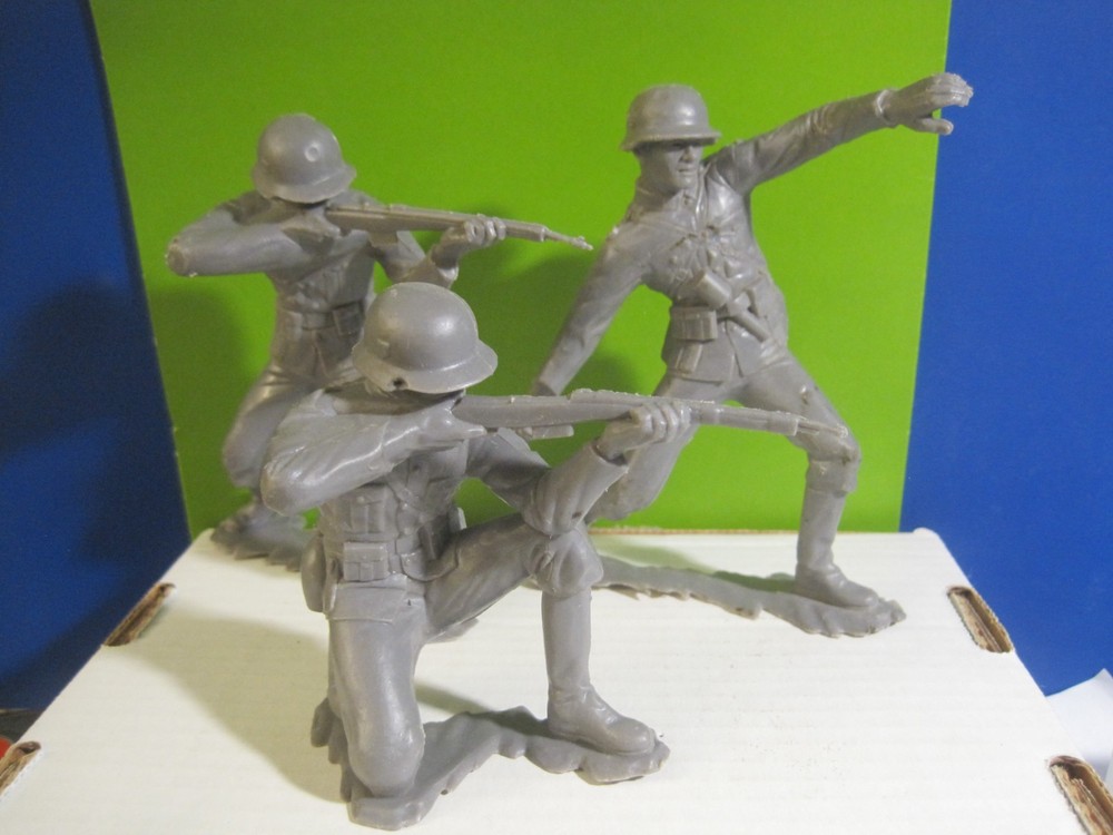 Marx Battleground Playset Wwii German Army 6 Inch 1963 Plastic Toy Soldiers