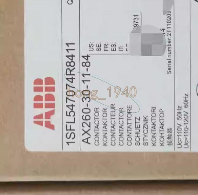 1PCS New ABB AX260-30-11 110V AC contactor AX260-30-11-84