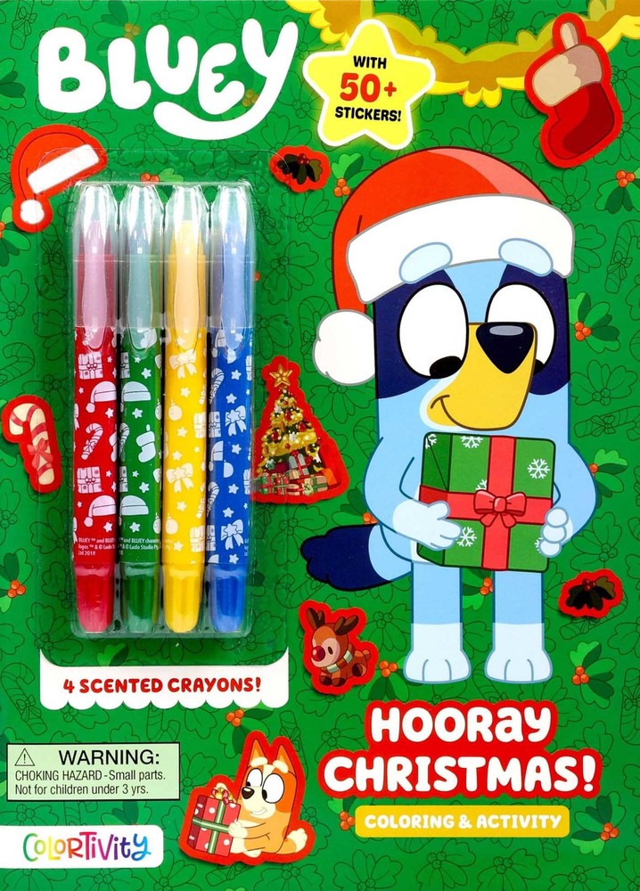 Bluey Colortivity: Hooray Christmas! (Color & Activity with Twistable Crayons)