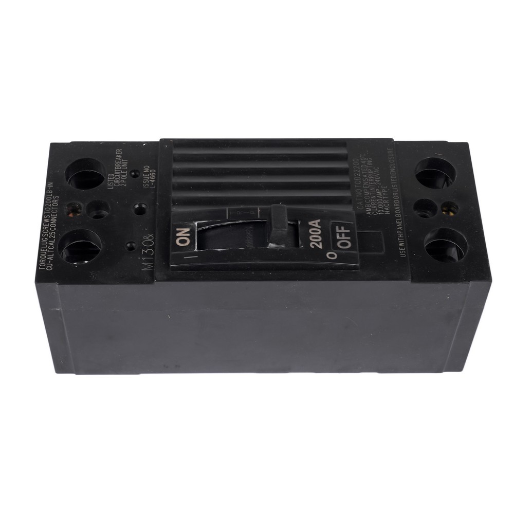 TQD22200 Thermal Magnetic Circuit Breaker 200Amp 2 Pole 240V Bolt On 120/240 Vac
