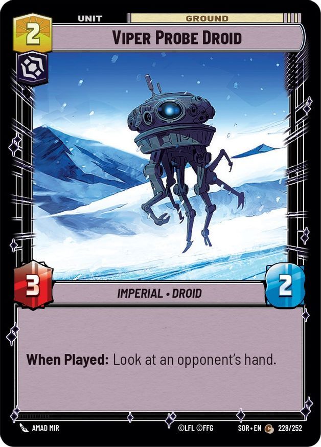 Star Wars Unlimited Viper Probe Droid (228/596) Spark of Rebellion LP