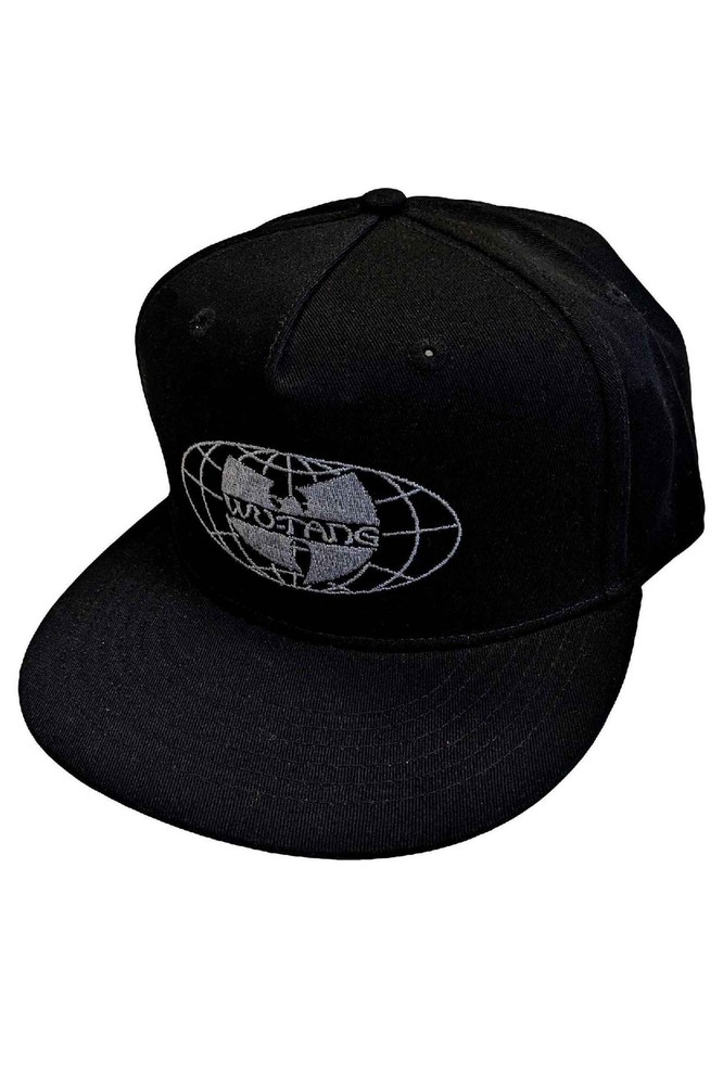 Wu-Tang Clan Baseball Cap World Wide Logo new Official Black Snapback Size One