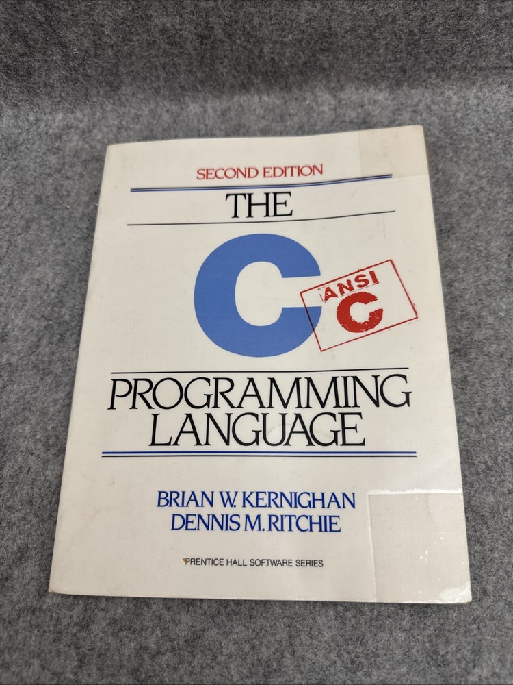 C Programming Language by Brian Kernighan and Dennis Ritchie (1988, Trade...