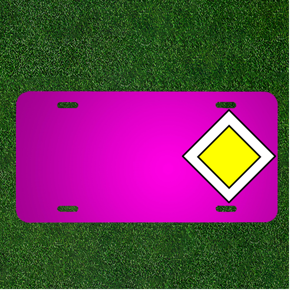 Custom Personalized Car License Plate With Add Names To Pattern Signs Diamond