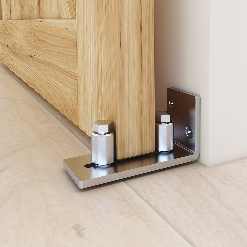 Stainless Steel Barn Door Floor Guide,Sliding Door Floor Guide-Adjustable Rol...