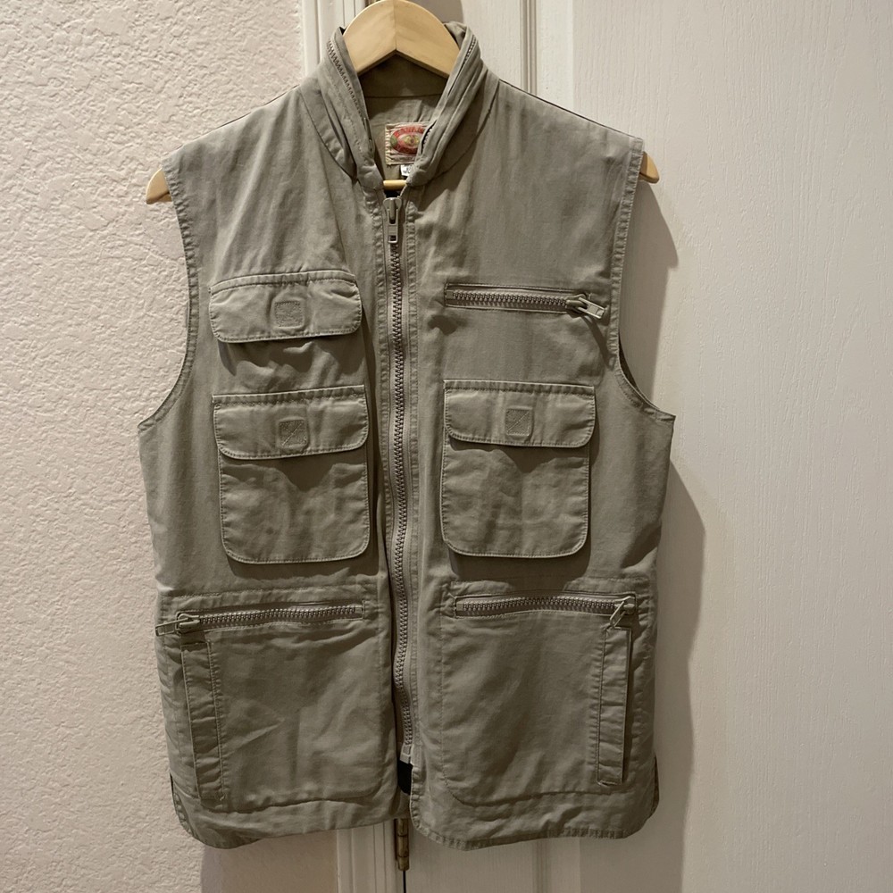Vintage Banana Republic Vest Mens S 1980s Safari Hooded Mill Valley