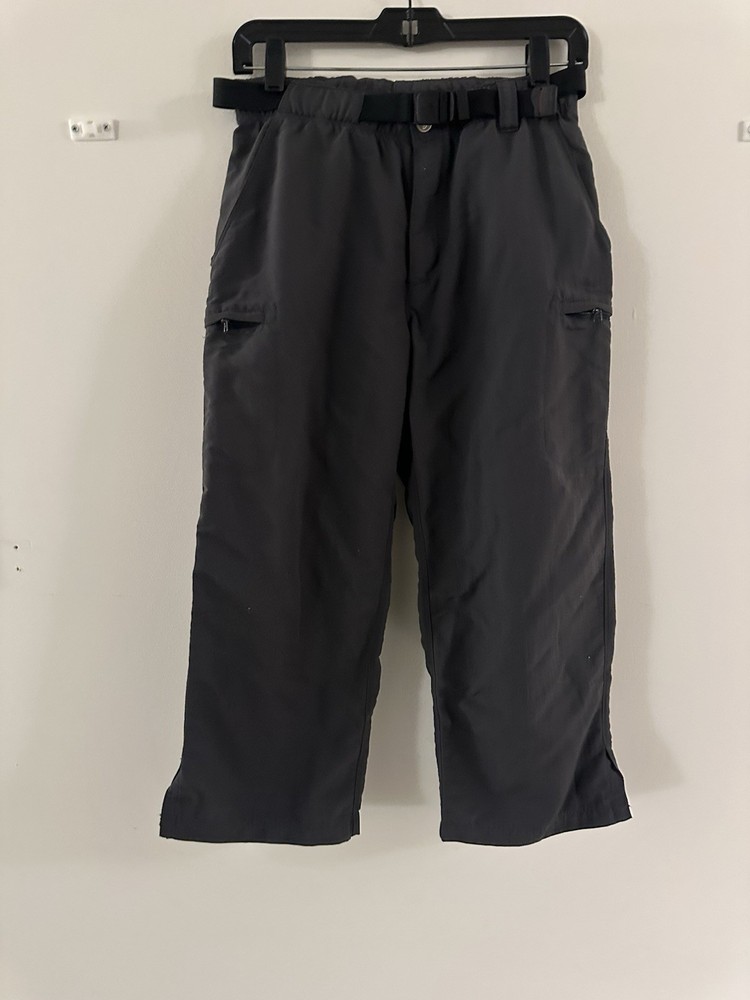 North Face Womens Gray Nylon Crop Pants Size S