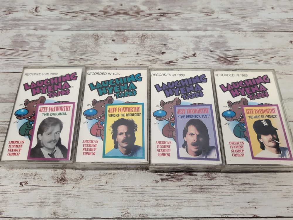 Jeff Foxworthy Cassette Tape Lot Of 4 Redneck Comedy Laughing Hyena Tapes