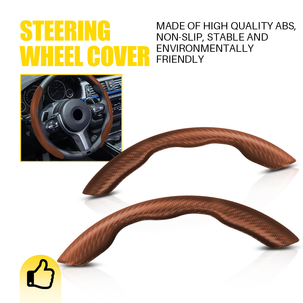 BMW Carbon Fiber Steering Wheel Cover Non-Slip Grip Enhancer