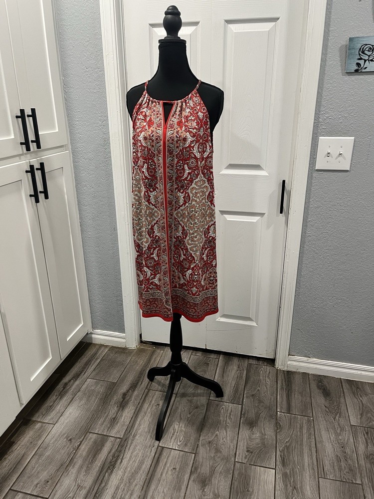 Max Studio Women's Sleeveless Dress Multicolor ed, Size Small