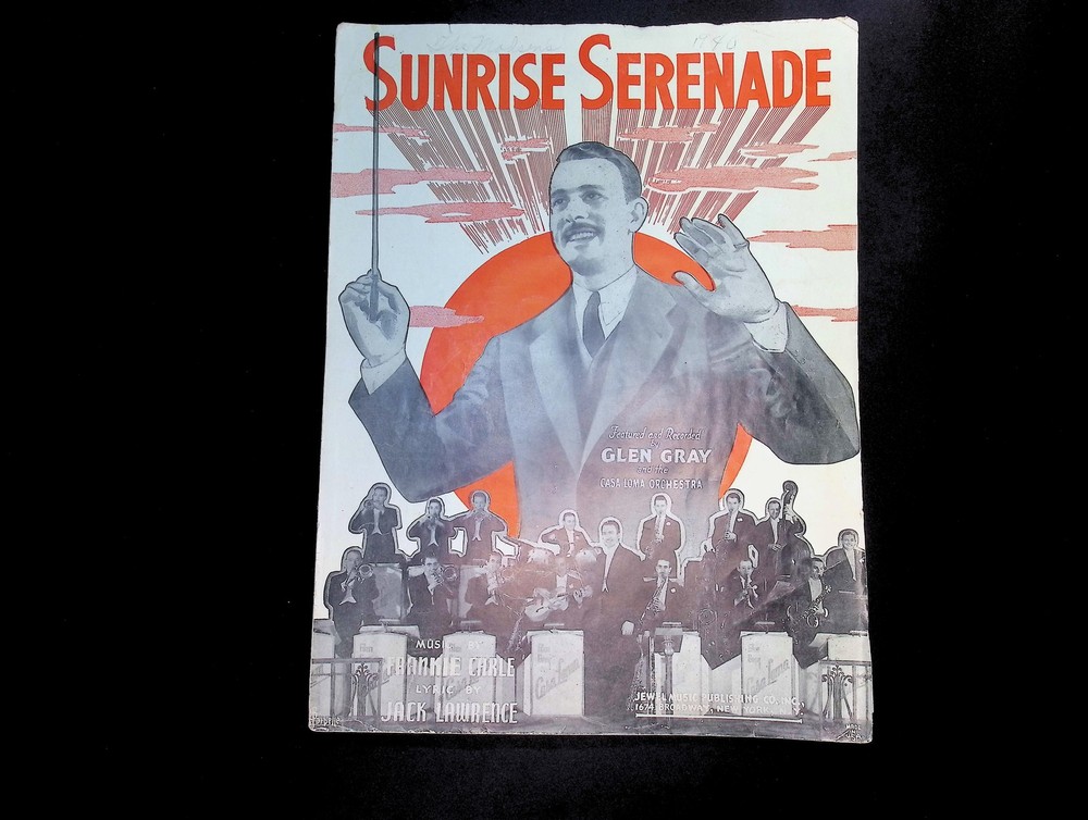 Vintage 1938 Sunrise Serenade Sheet Music Glen Gray Orchestra Big Band Jazz