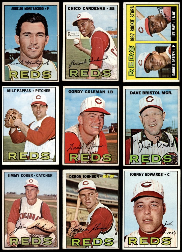 1967 Topps Cincinnati Reds Near Team Set 3 - VG 6969843 (20 / 30 cards)