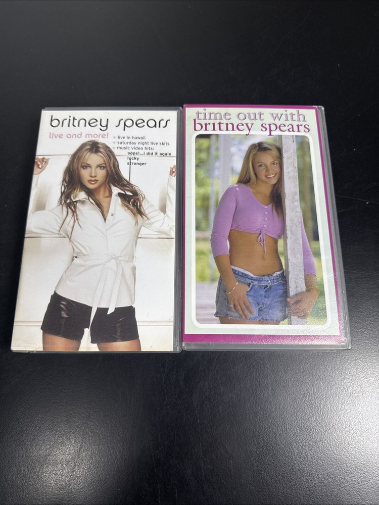 Britney Spears : Live And More! & Time Out VHS Video PAL ORIGINAL
