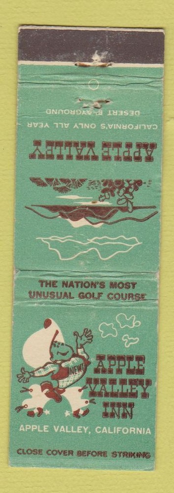 Matchbook Cover - Apple Valley Inn CA WEAR