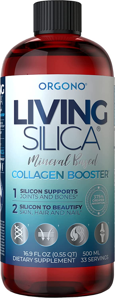 Living Silica Collagen Booster Liquid | Vegan Collagen Boosting Drink | Supports