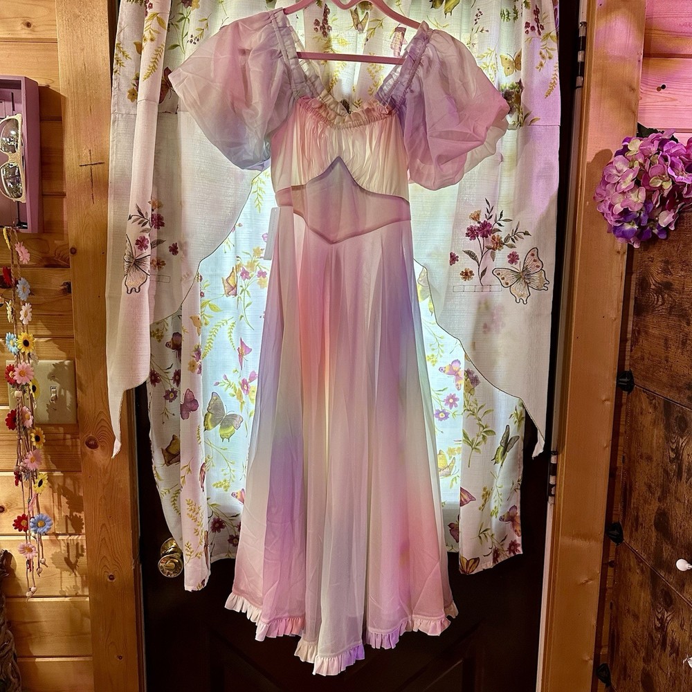 NWT Selkie The Pony Midi Nighty Dopamine Dress Pastel Day Dress