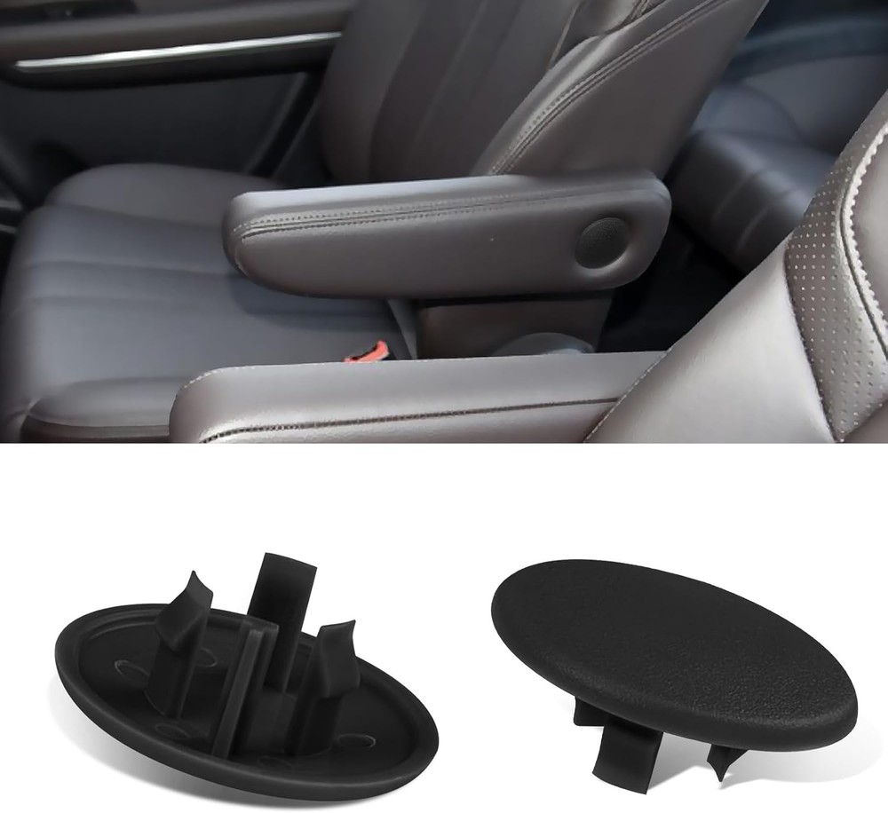 Armrest Cover Cap Replacement for 2007-2019 Tahoe Escalade Suburb Color: Black