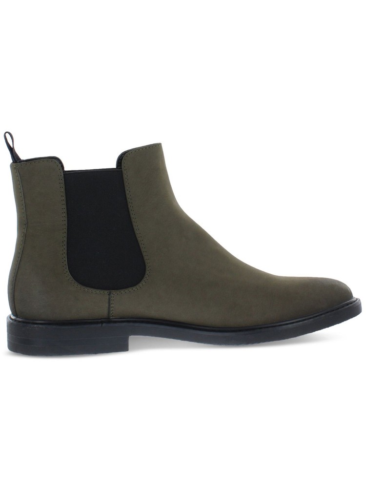 Kenneth Cole Mens Green Goring Ely Slip On Chelsea Boots Size 7 M