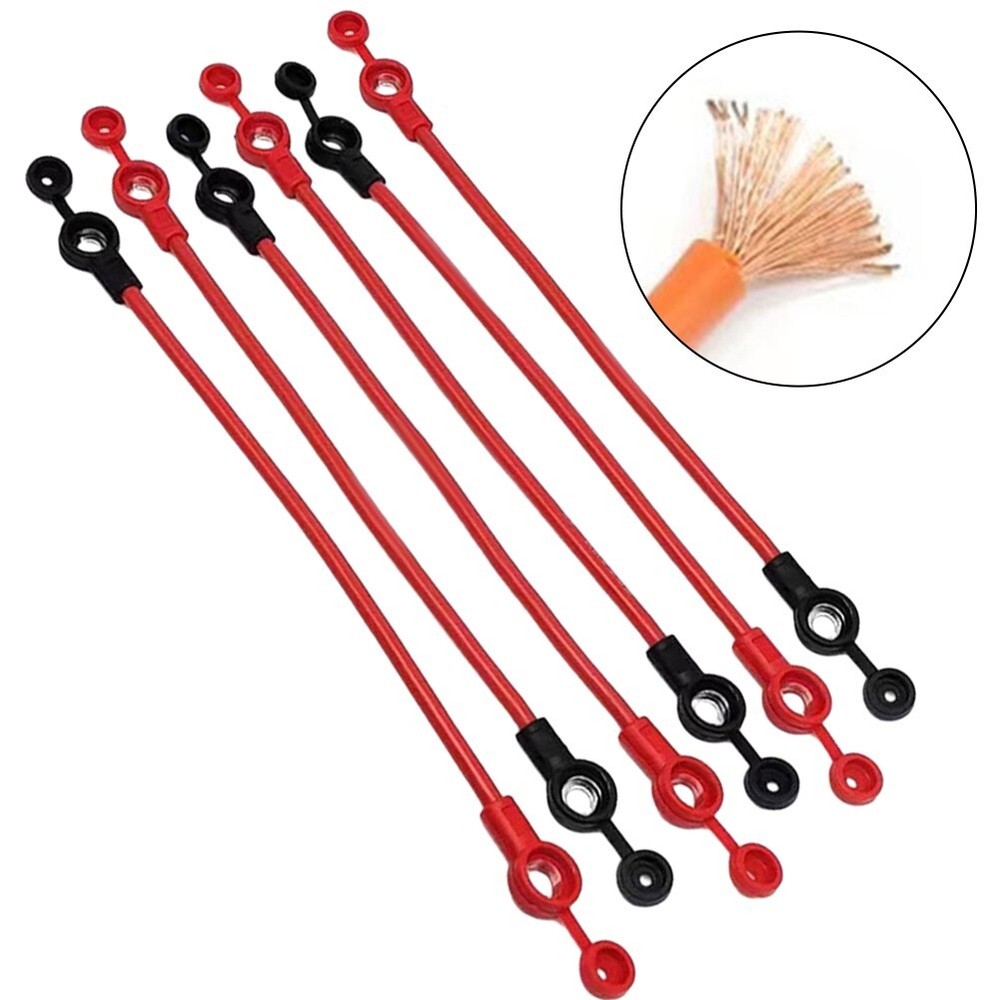 Electric Bicycle Battery Cable 6Pcs Flexible Car Cable with PVC+Copper