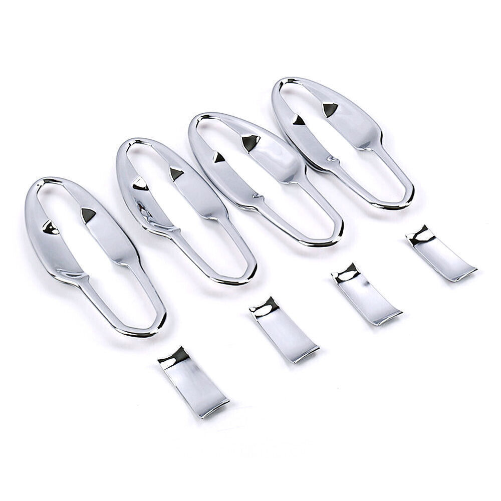 Car ABS Chrome Outside 4 Door Handle Bowl Trim For Cadillac XT5 2016-2021
