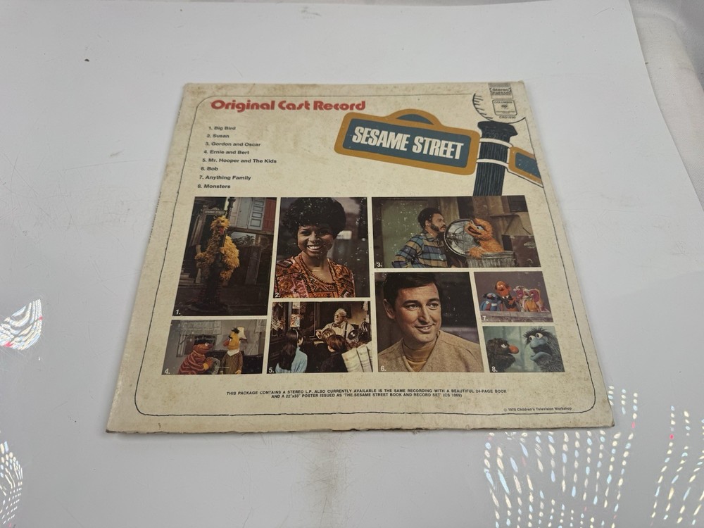 The Sesame Street Book And Record Vinyl LP 1970 With Original Cast