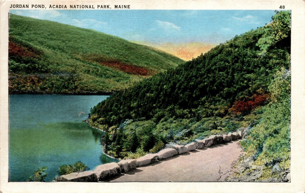 Jordan Pond, Acadia National Park, Maine Postcard-image